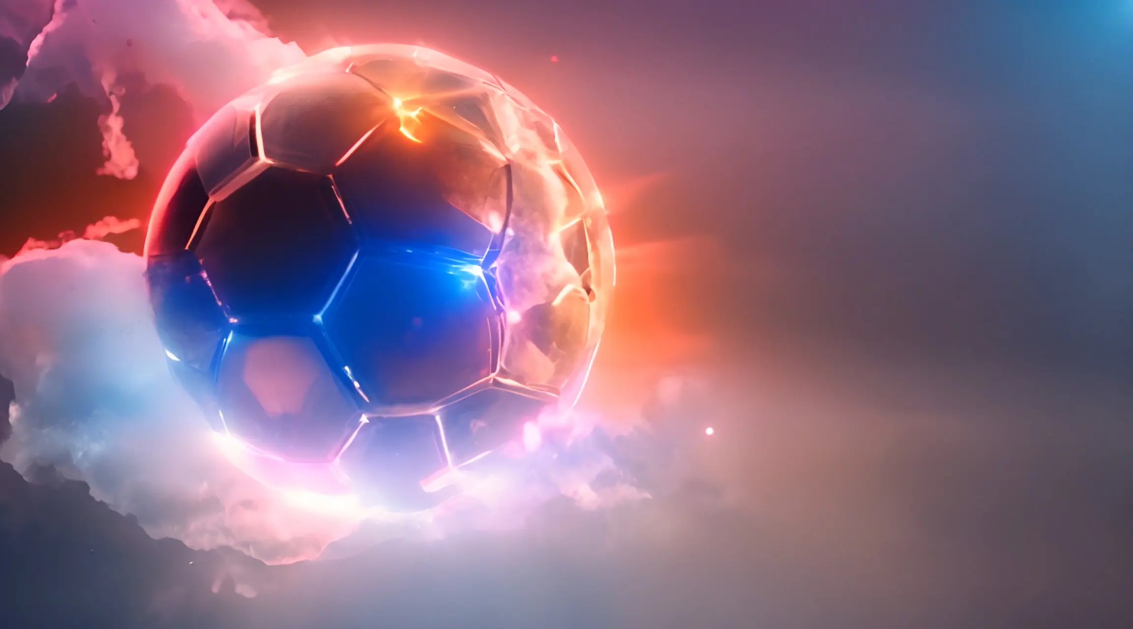 Futuristic Soccer Orb Cinematic Backdrop Video Loop